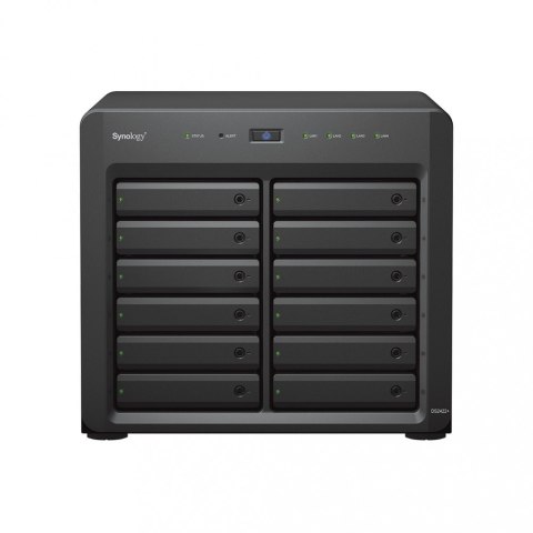Serwer NAS DS2422+ 12x0HDD AMD Ryzen V1500B 4x2,2Ghz 4GB RAM 4x1GbE 2xUSB 3Y Synology