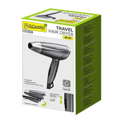 Turystyczna suszarka do włosów 1400W MR-207 Feel-Maestro