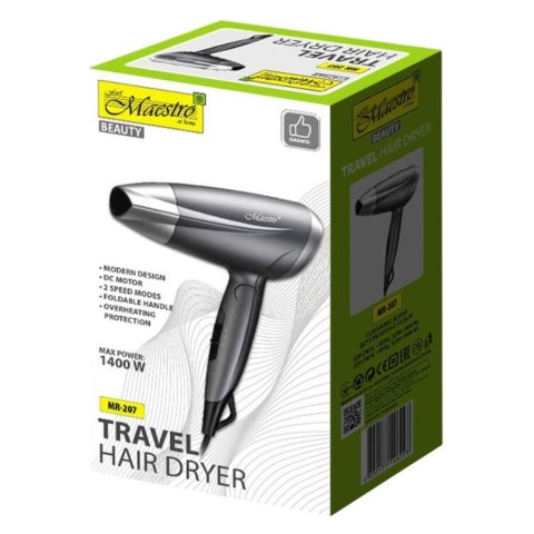 Turystyczna suszarka do włosów 1400W MR-207 Feel-Maestro