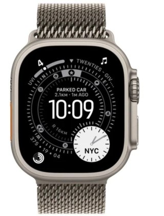 Watch Ultra 3 GPS + Cellular, koperta 49 mm z tytanu w kolorze naturalnym, bransoleta mediolańska z tytanu w kolorze naturalnym  Apple