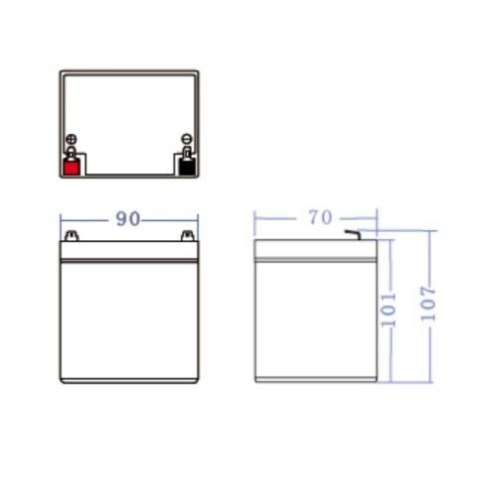 Akumulator AGM VRLA 12V 4.5Ah Green Cell