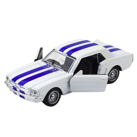 Autko Klasyczne Z Napędem Pull-Back Metalowe Otwierane Drzwi 1:32 Mix LEAN TOYS