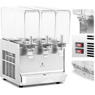Dyspenser dozownik chłodzący do soków napojów potrójny 3 x 10 l 320 W Royal Catering