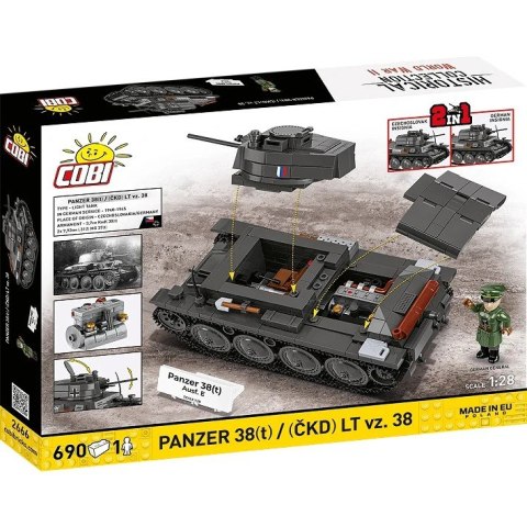 Klocki Panzer 38 LT VZ.38 690 elementów Cobi Klocki