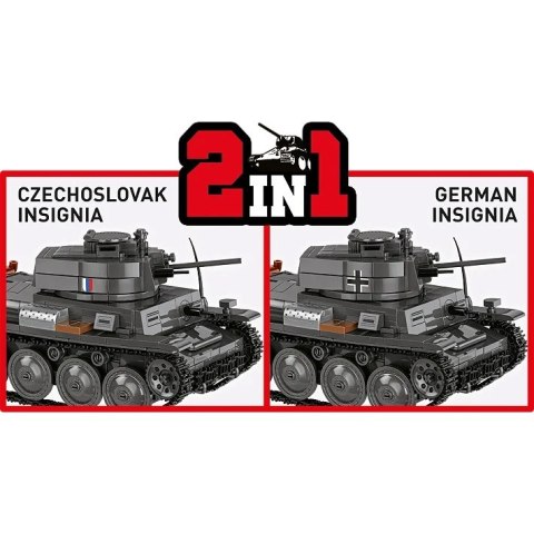 Klocki Panzer 38 LT VZ.38 690 elementów Cobi Klocki