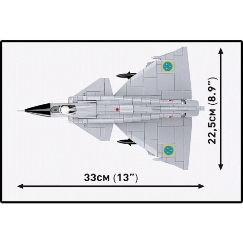 Klocki Saab AJ 37 Viggen 881 elementów Cobi Klocki