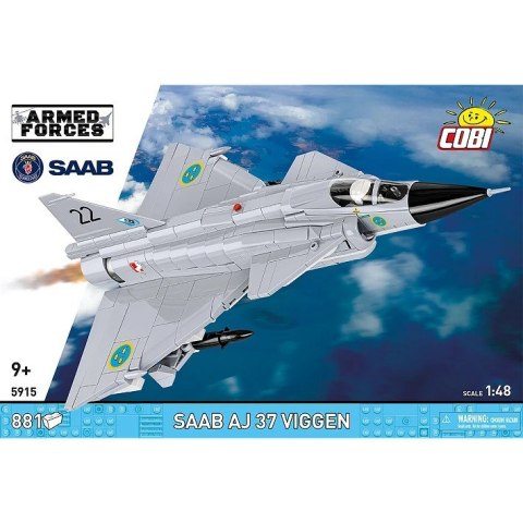 Klocki Saab AJ 37 Viggen 881 elementów Cobi Klocki
