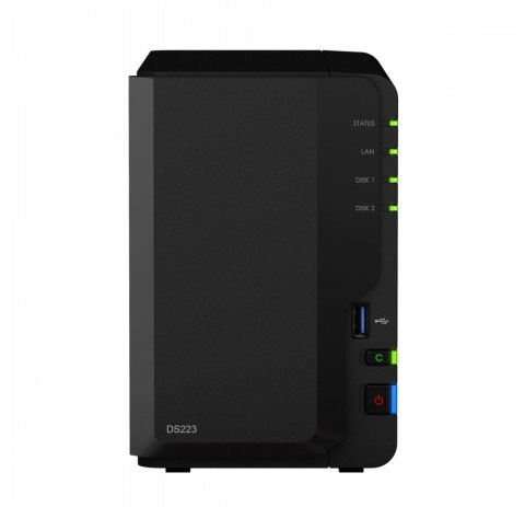 Serwer NAS DS223 2x0HDD 2GB 4x1.7Ghz 1xGbE 3xUSB Synology