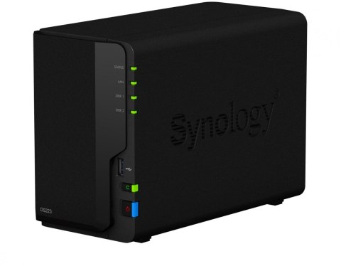 Serwer NAS DS223 2x0HDD 2GB 4x1.7Ghz 1xGbE 3xUSB Synology