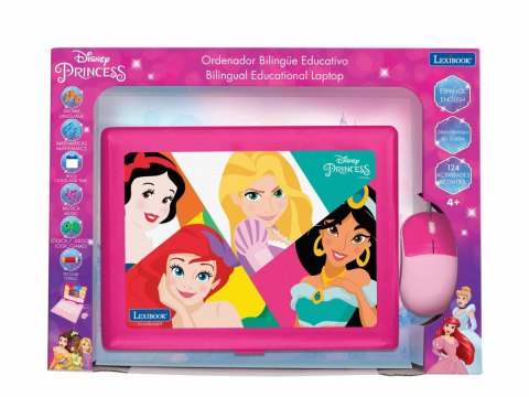 Laptop edukacyjny Disney Princess Trzyjęzyczny UA/PENG/PL 186 aktywności Lexibook