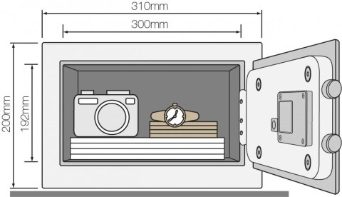 Sejf podstawowy YSV kompaktowy YALE HOME