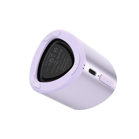 Mały Mini głośnik bezprzewodowy TWS Nimo Bluetooth 5.3 5W fioletowy Tronsmart