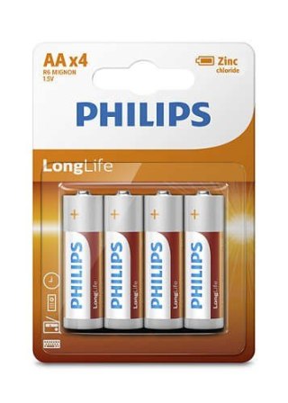 Baterie LongLife AA 4szt. blister Philips