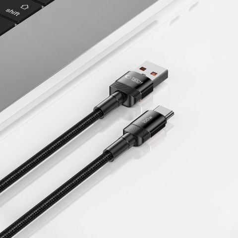 Kabel przewód USB-C - USB-A 100W 5A 0.5m - czarny Tech-Protect