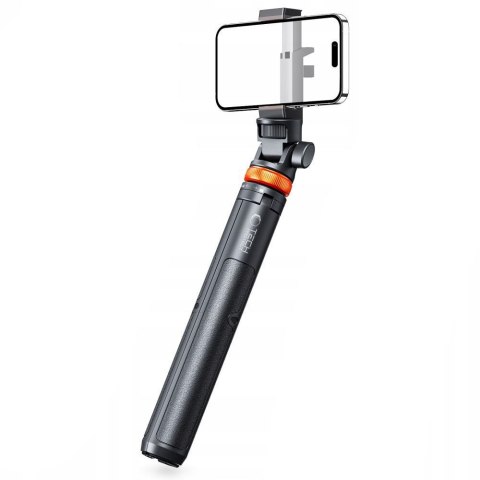 Selfie stick kijek do zdjęć Bluetooth z tripodem pilotem i głowicą 180 do 148cm - biały Tech-Protect