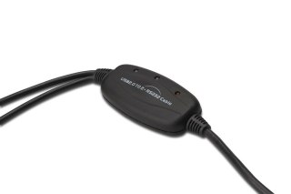 Konwerter/Adapter USB 2.0 do 2x RS232 (DB9) z kablem USB A M/Ż dł. 1,5m Digitus