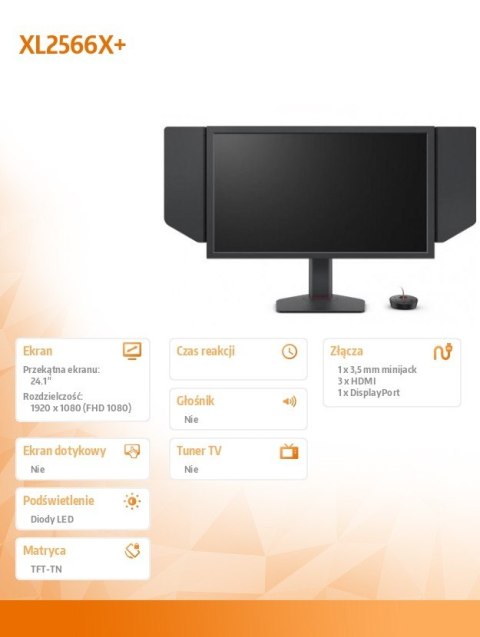 Monitor BENQ XL2566X+ LED 1ms/12MLN:1/HDMI/GAMING ZOWIE