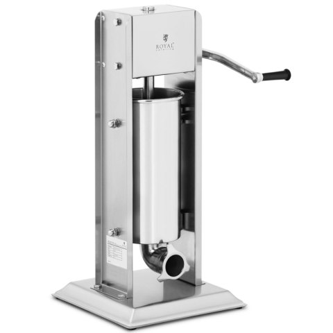 Nadziewarka napełniacz szpryca do kiełbas pionowa ręczna 5 l + 4 lejki Royal Catering