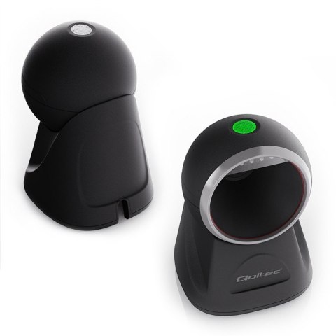 Stacjonarny czytnik kodów kreskowych i QR 1D | 2D Qoltec