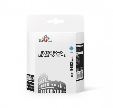 Tusz do HP OJ 8710 AiO TBH-953XLCR cyan refabrykowany TB Print
