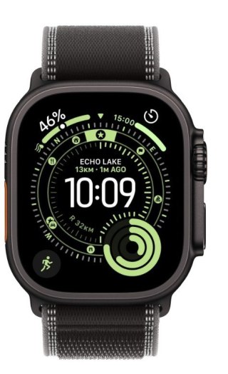 Watch Ultra 3 GPS + Cellular koperta 49 mm z tytanu w kolorze czarnym, opaska Trail w kolorze czarnym/węgla drzewnego - rozmiar  Apple
