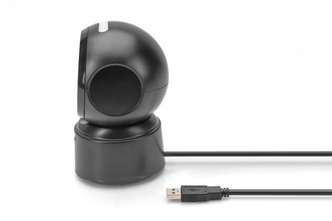 Czytnik kodów kreskowych przewodowy stacjonarny USB-A 1.4m, 1D i 2D, zgodny z kodami QR Digitus
