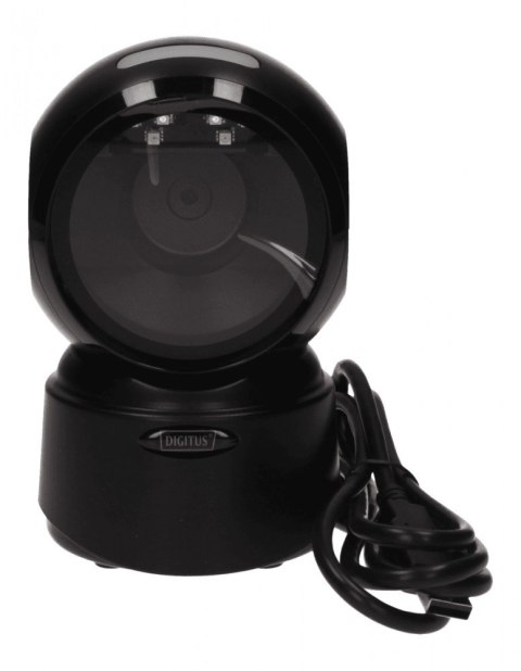 Czytnik kodów kreskowych przewodowy stacjonarny USB-A 1.4m, 1D i 2D, zgodny z kodami QR Digitus