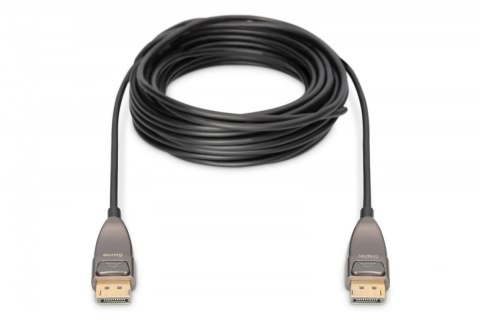 Kabel połączeniowy hybrydowy AOC DisplayPort 1.4 8K/60Hz UHD DP/DP M/M 20m Czarny Digitus