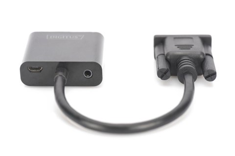 Konwerter/adapter audio-video VGA do HDMI, 1080p FHD, z audio 3.5mm MiniJack Digitus