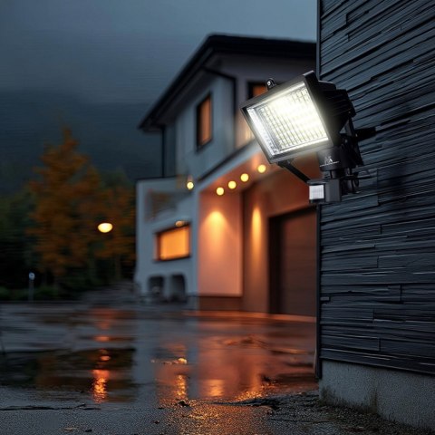 Naświetlacz solarny LED z czujnikiem IP44 MCE442 Maclean