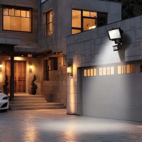 Naświetlacz solarny LED z czujnikiem IP44 MCE442 Maclean