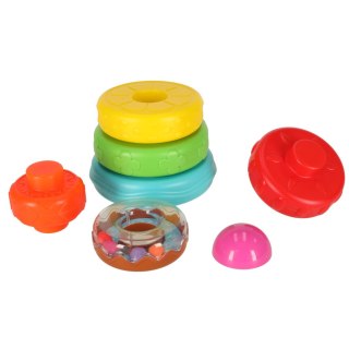 Piramida wieża edukacyjna z kółek układanka sensoryczna kolorowa Montessori Kik Sp. z o. o. Sp. k.