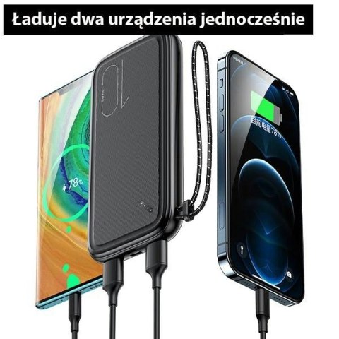 Powerbank PB56 10000mAh 2xUSB Zielony USAMS