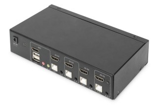 Przełącznik KVM 4 portowy HDMI, 4K 30Hz Digitus