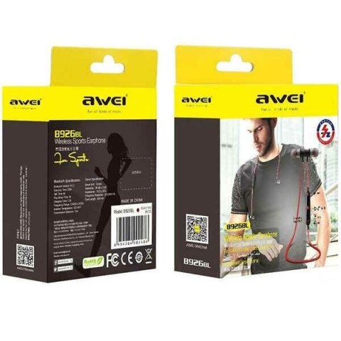 Słuchawki Bluetooth B926BL Sportowe Black AWEI