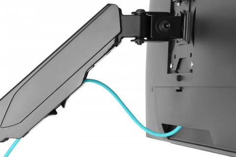 Uchwyt ścienny pojedynczy, 1xLCD, max. 32", max. obciążenie 8kg, ze sprężyną gazową, obrotowy Digitus