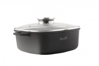 Garnek niski 28 cm z pokrywką Tivano Berretti