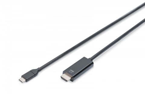 Kabel USB Type-C/HDMI M/M USB 3.1 Gen.2 SuperSpeed+ 4K/60Hz 18Gbps 5m czarny Digitus