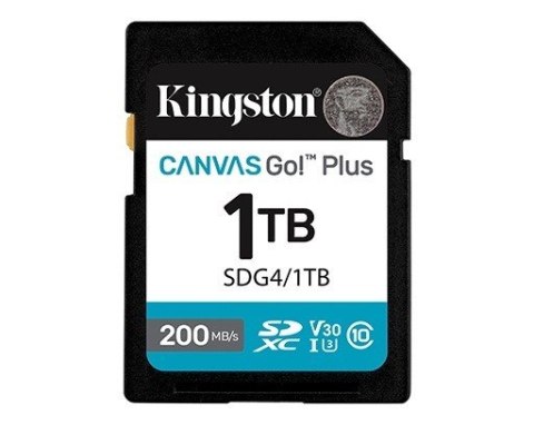 Karta SD 1TB Canvas Go Plus 200/MB/s C10 U3 V30 Kingston