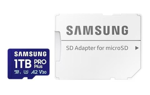 Karta microSD MB-MD1T0SA/WW 1TB PRO+ + adapter MB-MD1T0SA/EU Samsung