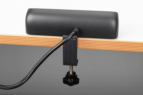 Listwa zasilająca biurkowa, 3 gniazda Schuko, 2x USB-A (2x 12W), 1x USB-C (30W) z zaciskiem na blat, kabel 1,5m, czarna Digitus