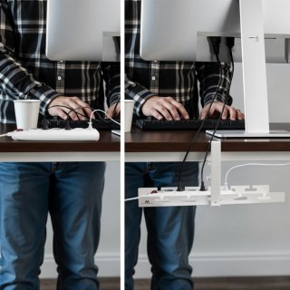 Organizer podbiurkowy na kable, MC-105W Maclean