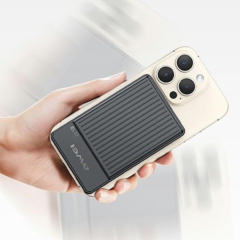 Powerbank indykcyjny MagSafe 10000mAh 22,5W Czarny AWEI