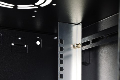 Szafa sieciowa wisząca Dynamic 19" 12U rack 607x600x450mm, drzwi szyba, czarna, niezłożona, 60kg Digitus