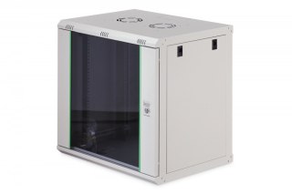 Szafa sieciowa wisząca Dynamic 19" 12U rack 607x600x450mm, drzwi szyba, szara, niezłożona, 60kg Digitus