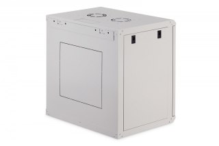 Szafa sieciowa wisząca Dynamic 19" 12U rack 607x600x450mm, drzwi szyba, szara, niezłożona, 60kg Digitus