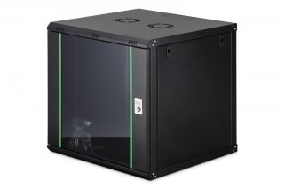Szafa sieciowa wisząca Dynamic 19" 12U rack 607x600x600mm, drzwi szyba, czarna, niezłożona, 60kg Digitus
