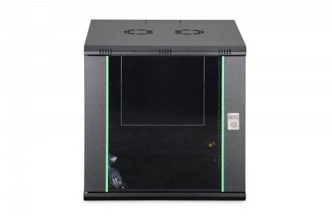 Szafa sieciowa wisząca Dynamic 19" 12U rack 607x600x600mm, drzwi szyba, czarna, niezłożona, 60kg Digitus