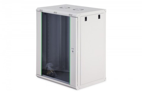Szafa sieciowa wisząca Dynamic 19" 16U rack 785x600x450mm, drzwi szyba, szara, niezłożona, 60kg Digitus
