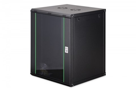 Szafa sieciowa wisząca Dynamic 19" 16U rack 785x600x600mm, drzwi szyba, czarny, niezłożona, 60kg Digitus